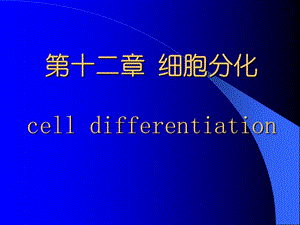 细胞分化-细胞生物学.ppt