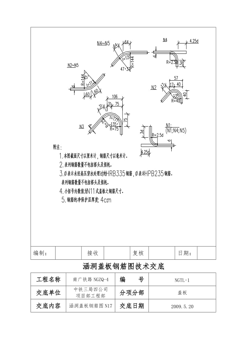 mm涵洞盖板钢筋大样图技术交底.doc_第3页