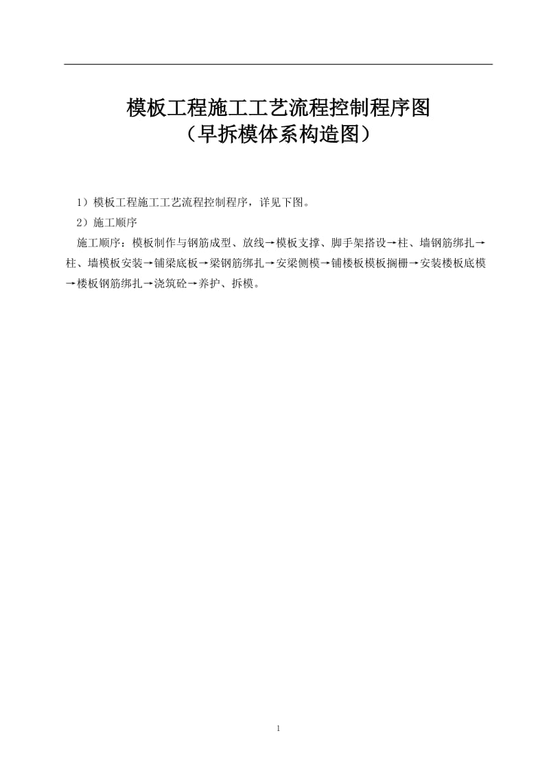 kr模板工程施工工艺流程控制程序图(早拆模体系构造图).doc_第1页