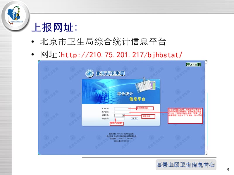 石景山区卫生信息化工作汇报.ppt_第3页