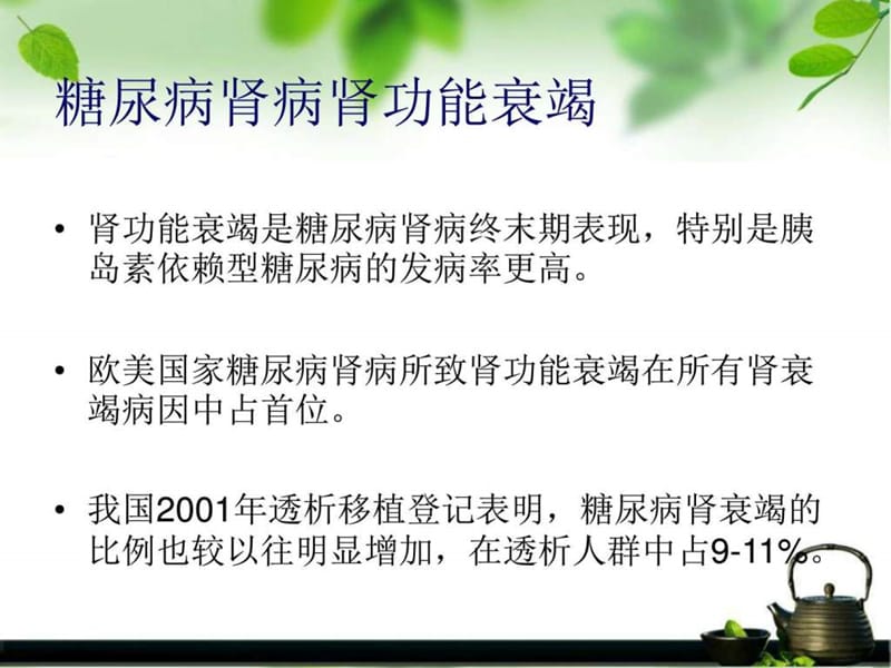 2013.7.10糖尿病肾病替代治疗及并发症_图文.ppt.ppt_第2页