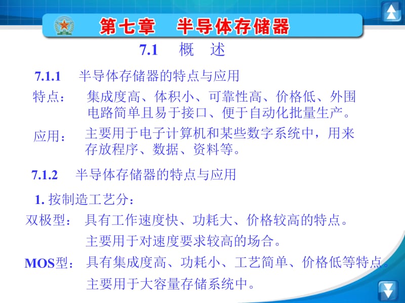 数字电子电路课件第7章 半导体存储器7.1.ppt_第1页