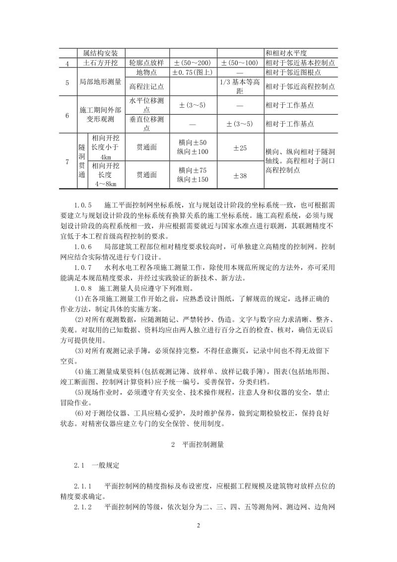 sl52-93水利水电工程施工测量规范.doc_第2页