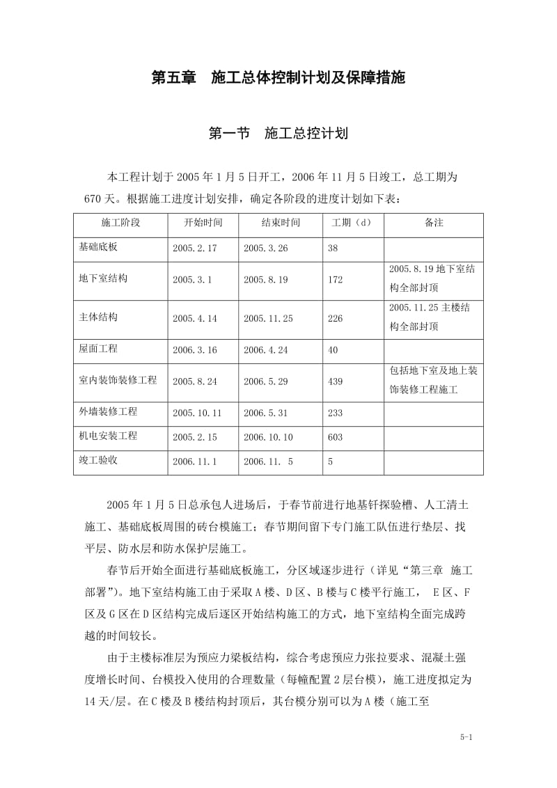 pu施工总体进度计划及保障措施.doc_第1页