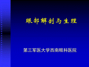 眼部解剖与生理—幻灯.ppt