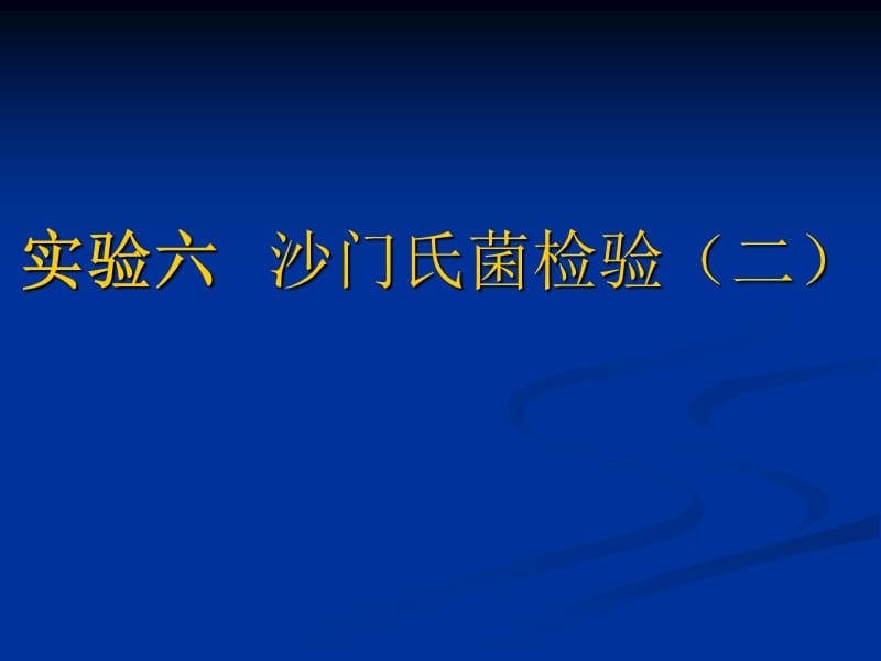 食品卫生六沙门氏菌检验二.ppt_第1页