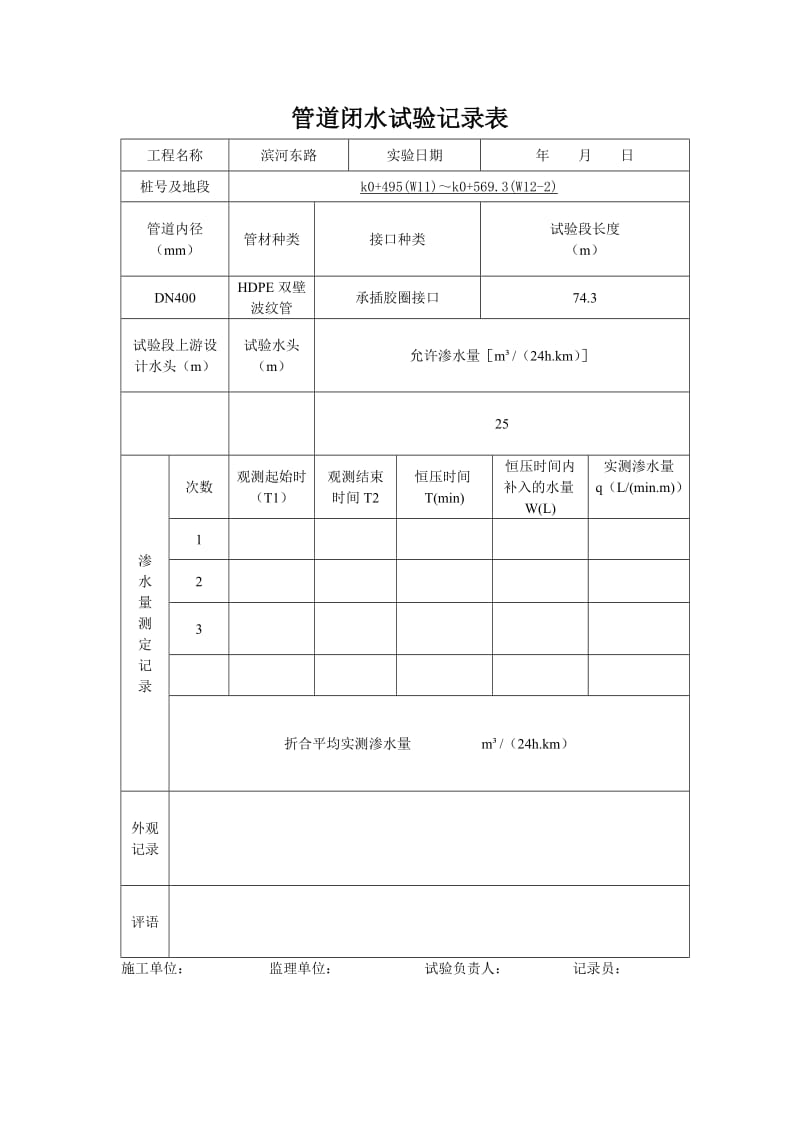 ym闭水试验记录表.doc_第2页