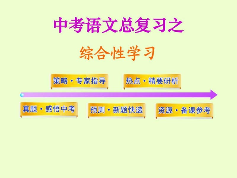 中考语文总复习之综合性学习_图文.ppt.ppt_第1页