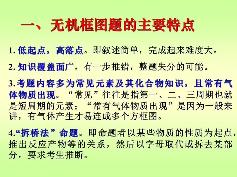 高考复习二轮冲刺化学实验无机框图题的解题思路和技巧.ppt_第3页