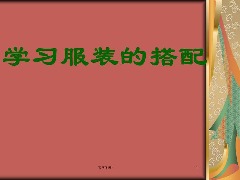 课件学习服装搭配修改好的.ppt_第1页