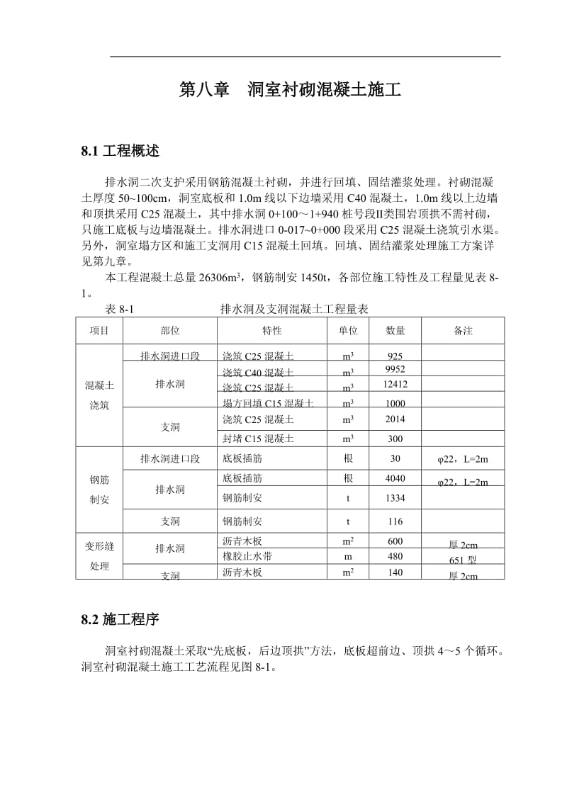 8洞室衬砌中混凝土施工.doc_第1页