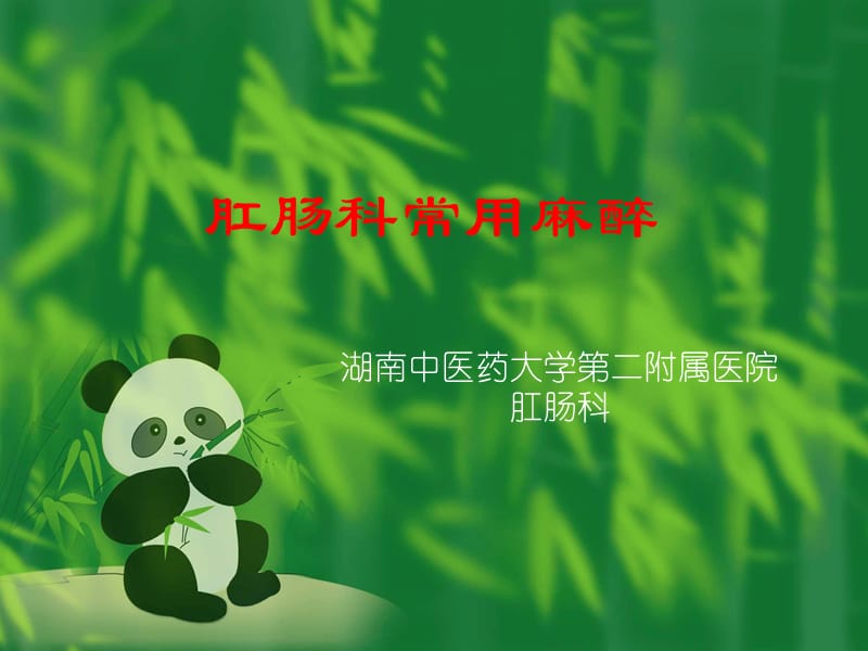 肛肠科常用麻醉.ppt_第1页