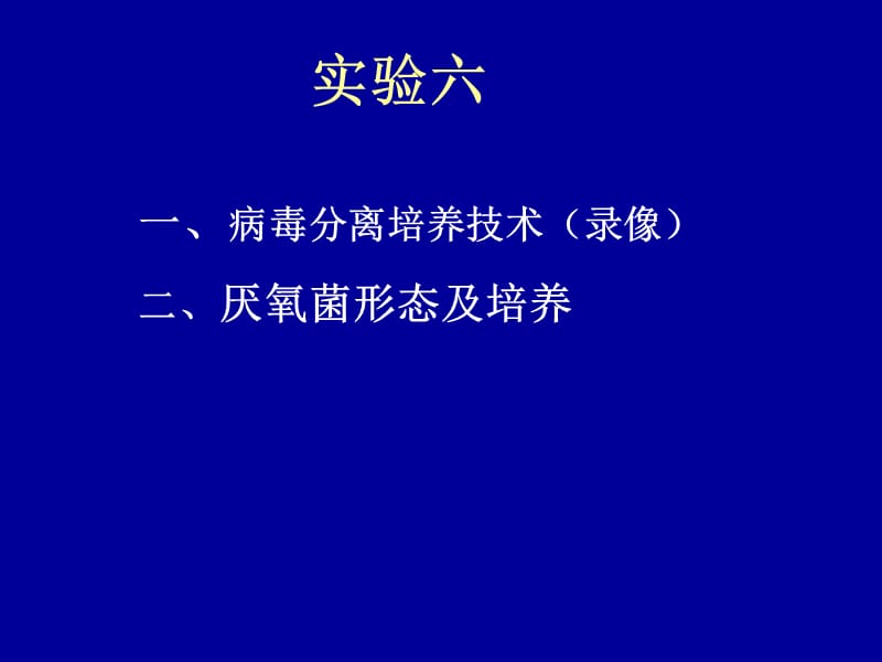 张玉梅《医学微生物学》本科实验六.ppt_第1页