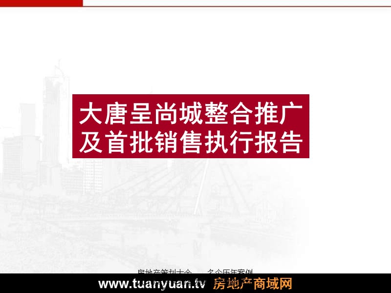 iA合富辉煌2008年宣城大唐呈尚城整合推广及首批销售执行报告.ppt_第2页