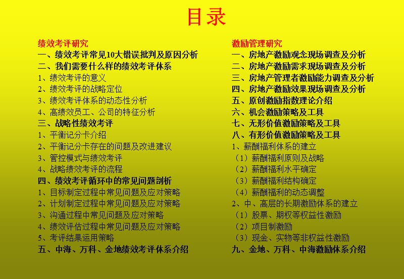 [绝对干货]标杆房地产绩效考评员工激励KPI平衡积分卡人力资源管理专题培训.ppt_第2页