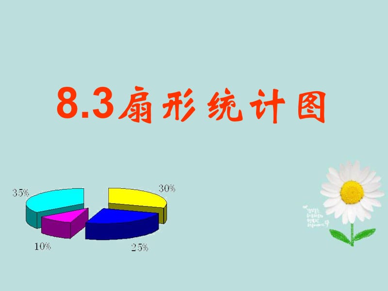 濮阳市实验中学6年级数学下册 第六章 8.3扇形统计图课件 北师大版.ppt_第1页