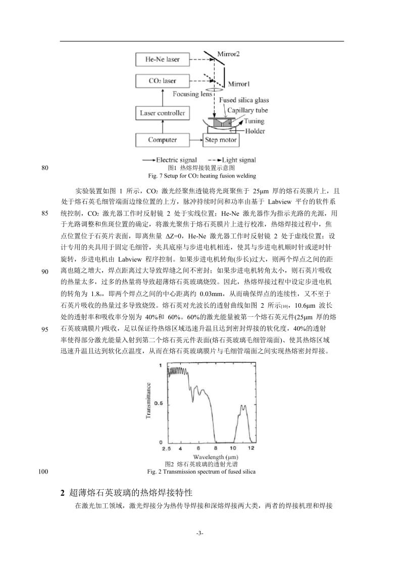 超薄熔石英玻璃CO2激光热熔焊接工艺的研究.doc_第3页