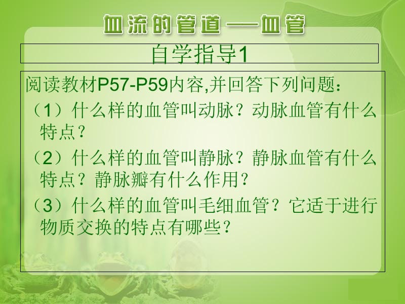 七年级下册生物课件-《血流的管道—血管》参考课件.ppt_第3页