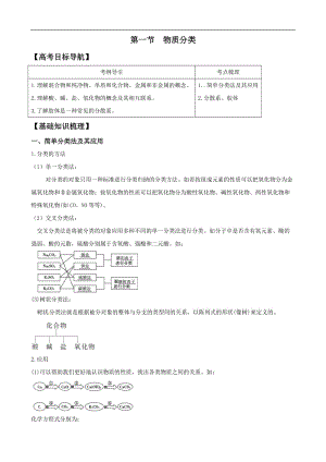 版化学学案物质的分类必修.doc