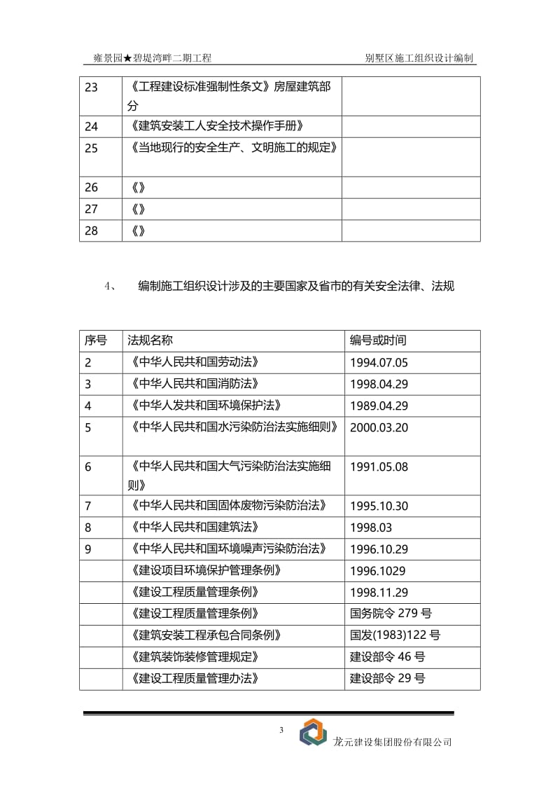 碧堤湾工程别墅工程施工组织设计.doc_第3页