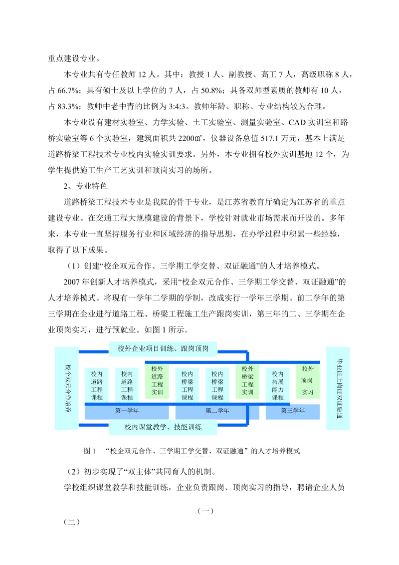 高职高专：【江苏建筑职业技术学院】-道路桥梁工程技术 专业建设方案.doc_第3页