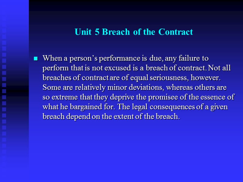 国际商法 合同法 违约 Unit+6+Breach+of+the+Contract+and+Reme.ppt_第1页