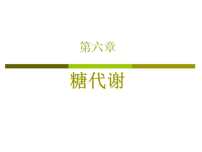 生物化学糖代谢PPT课件.ppt_第1页