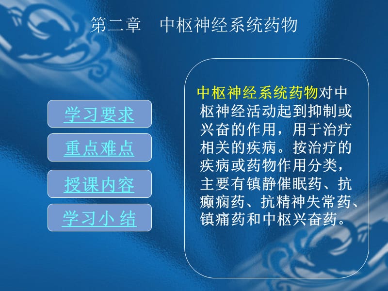 药物化学第二章 中枢神经系统药物.ppt_第2页