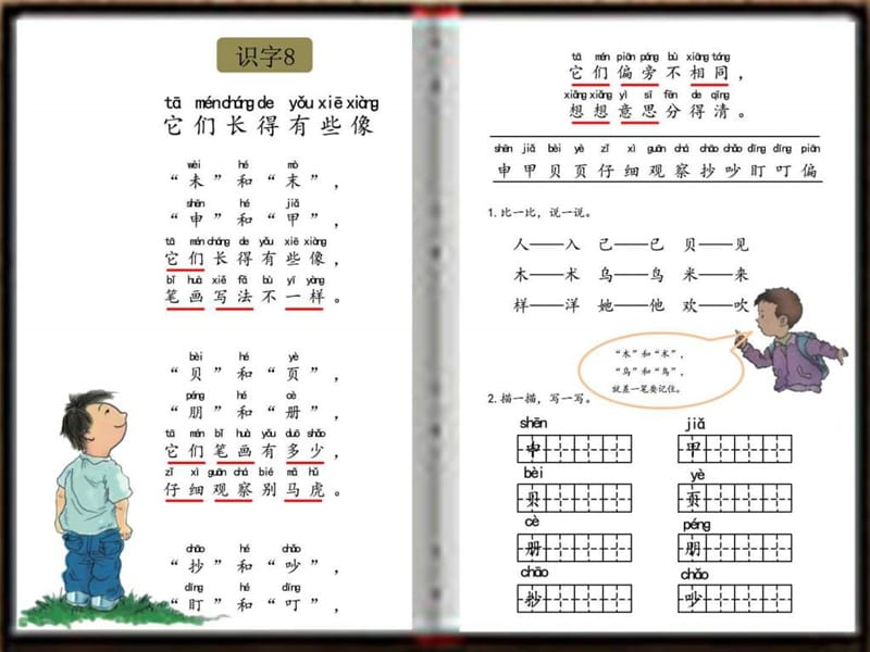 2016语文S版小学一年级下册识字8《它们长得有些像》教.ppt_第3页