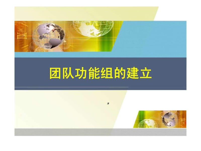 团队功能组的建立及案例.ppt_第1页