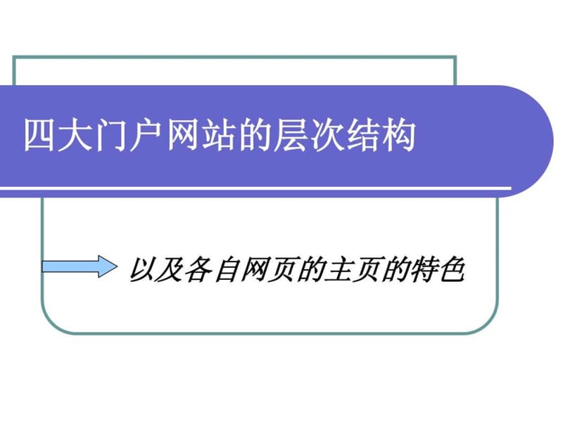 四大门户网站的层次结构.ppt.ppt_第1页