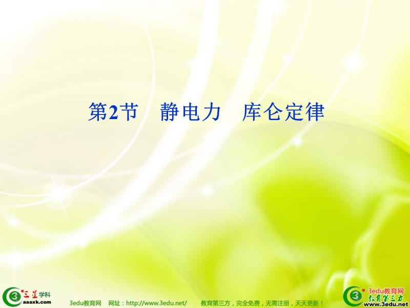 高二物理库仑定理.ppt_第1页