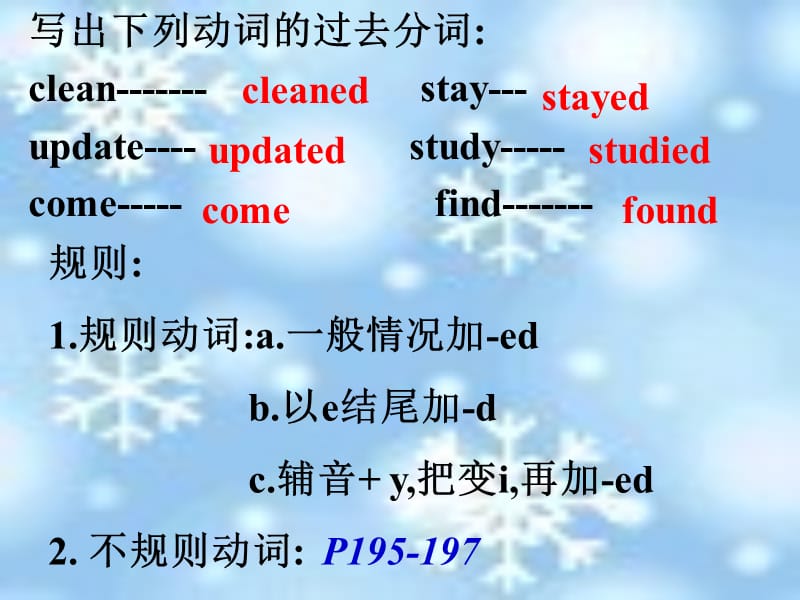 高中英语过去分词作表语和定语课件新人教版必修4.ppt_第3页