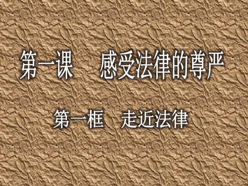 第一课时《走进法律》.ppt_第1页