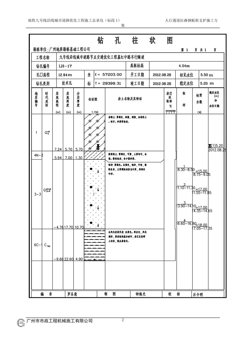 人行通道拉森钢板桩施工方案.doc_第2页