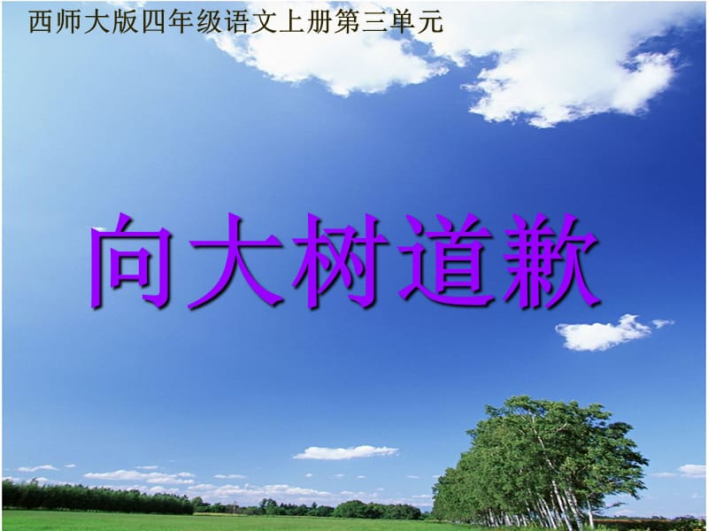 10.《向大树道歉》课件PPT.ppt_第1页