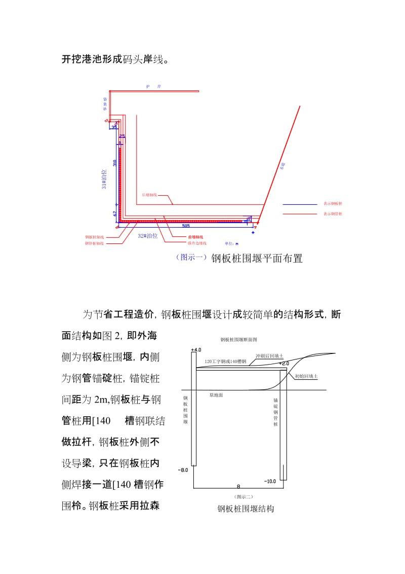 10万吨级泊位钢板桩围堰施工工艺#海上施工.doc.doc_第2页