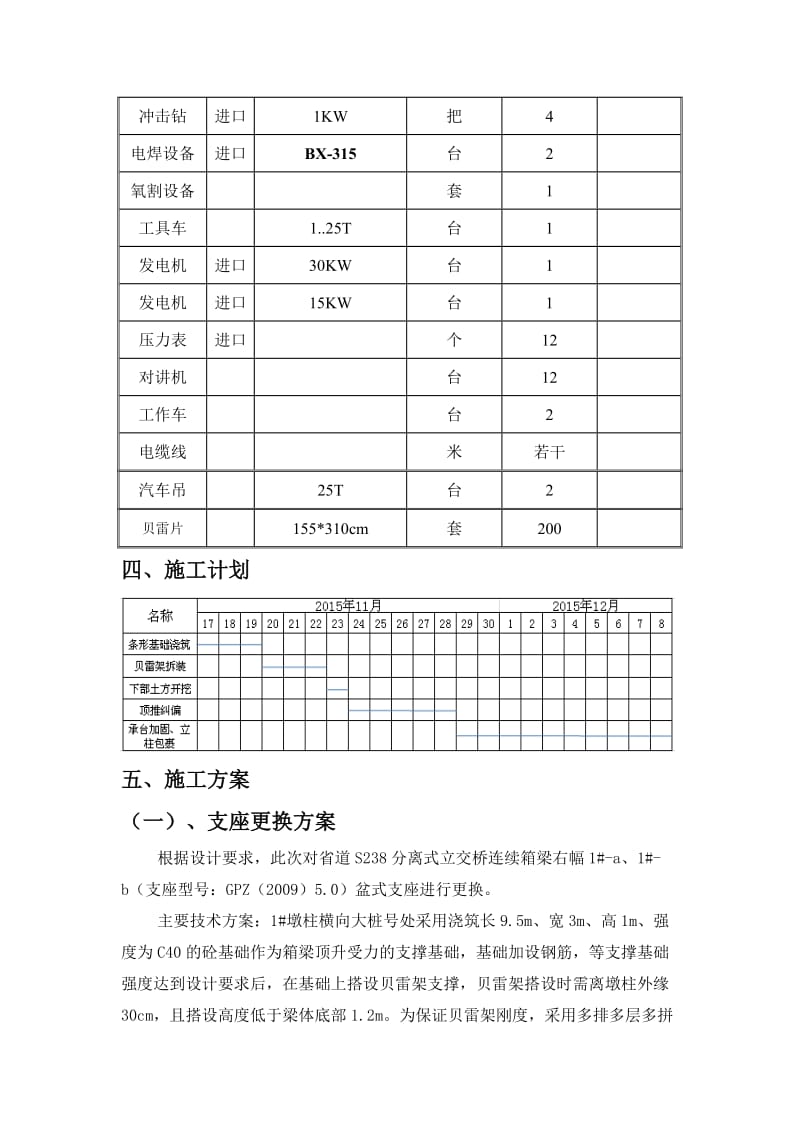 分离式立交桥桩基纠偏及支座更换施工技术方案.doc_第3页