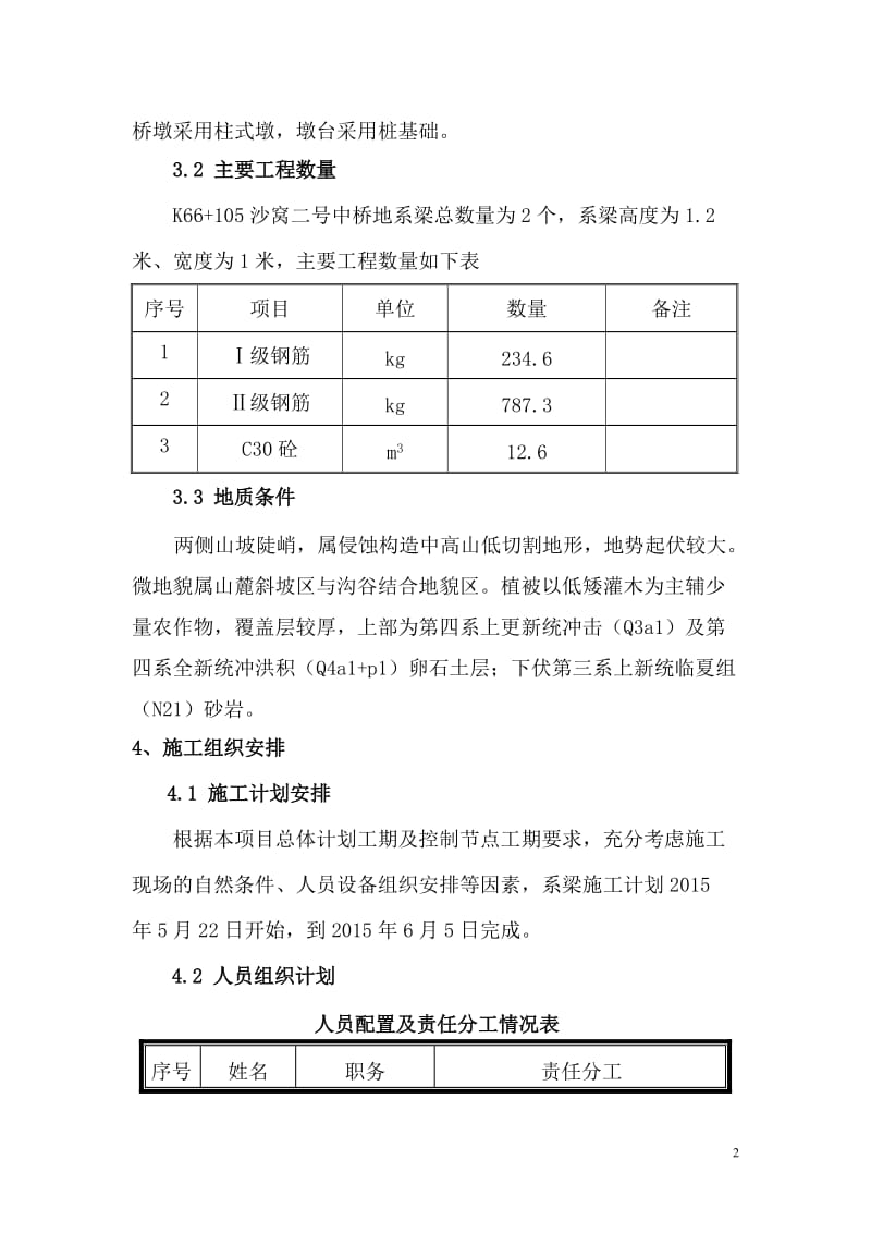 沙窝二号中桥地系梁施工技术方案.doc_第3页