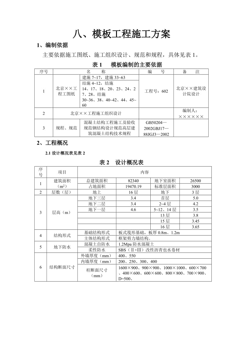 施工方案范例8、模板工程施工方案1.doc_第1页