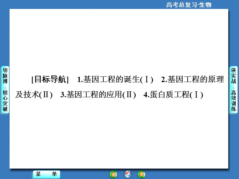 【高考总动员】2016届高三生物一轮复习：选修3-第1讲.ppt_第2页