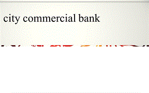 citycommercialbank.ppt