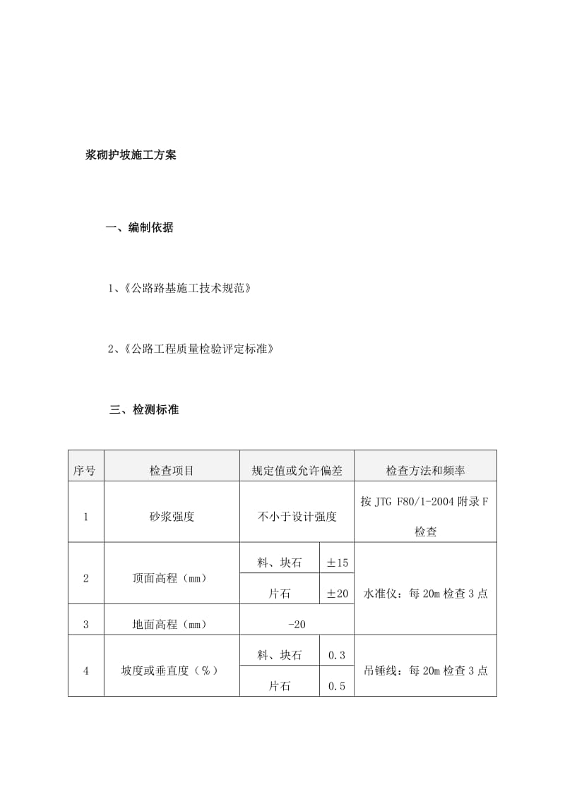 浆砌护坡施工方案110370[技巧].doc_第1页