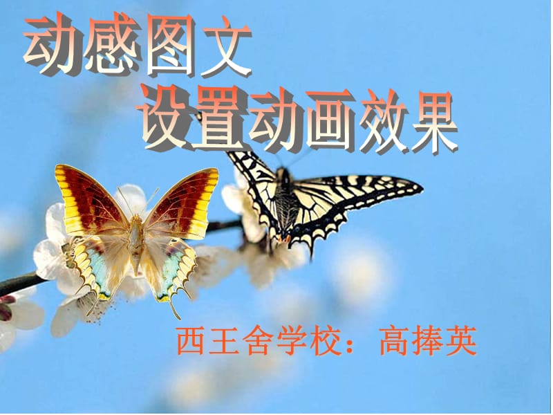 “设置动画效果”说课稿.ppt_第1页