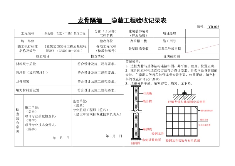 f轻钢龙骨隔墙隐蔽.doc_第3页