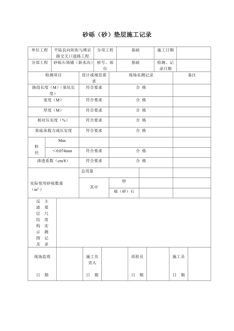 e路基施工抛石挤淤检验批质量验收记录表.doc_第2页