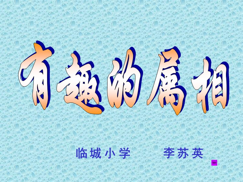 《有趣的属相》教学课件.ppt_第1页