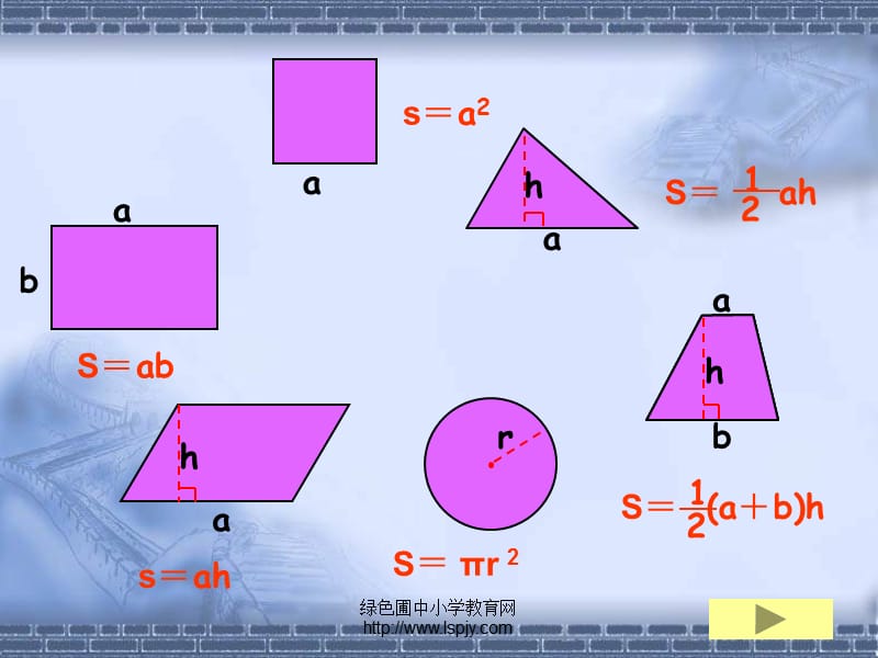 北师大版六年级数学下册《平面图形的面积总复习PPT课件》.ppt_第3页