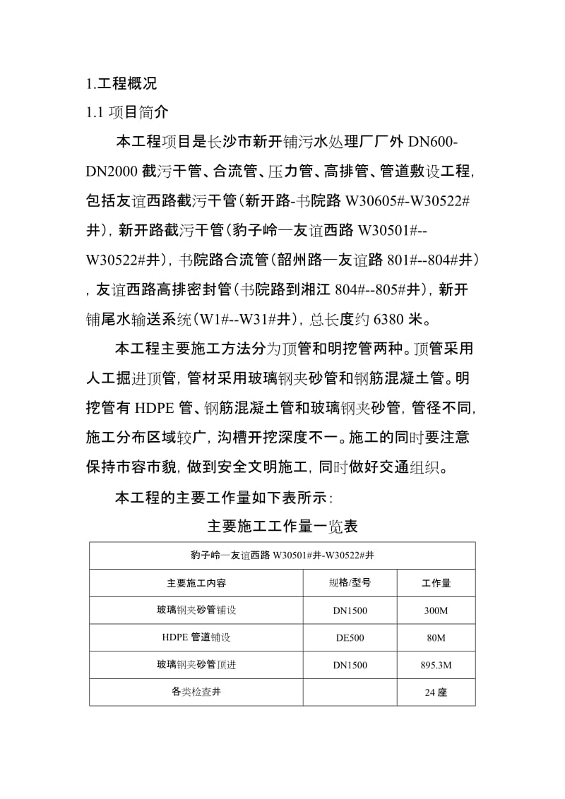 i给排水管网施工组织设计.doc_第1页