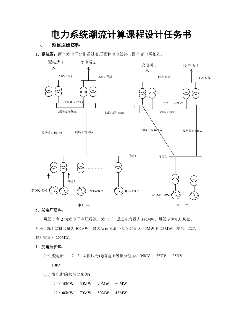 电力系统潮流计算课设论文.doc_第1页